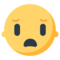Frowning Face With Open Mouth emoji on Mozilla